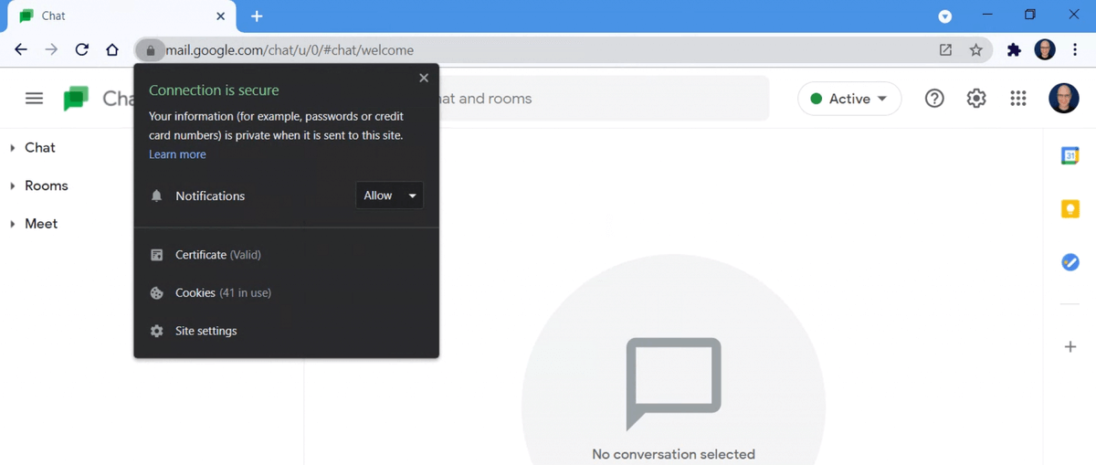 browser google chat notifications