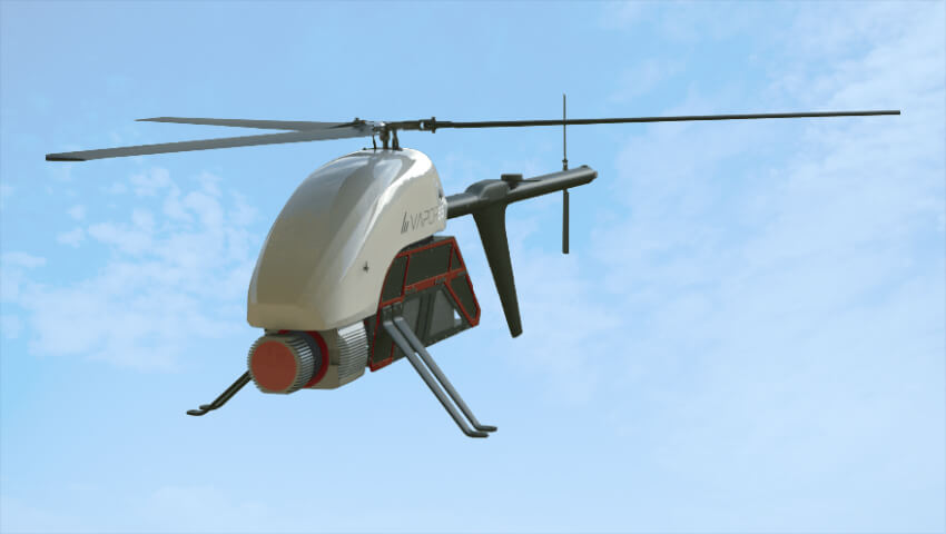 Single-rotor Helicopter Drones