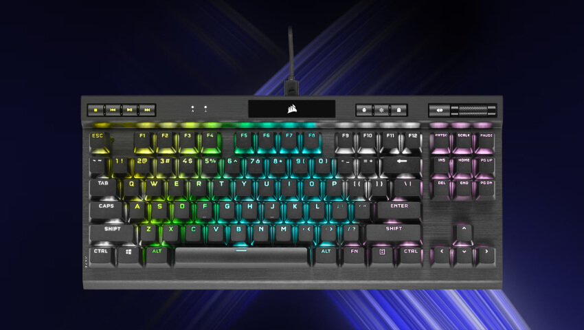 Corsair K70 RGB gaming keyboard used by okis in the fortnite finals 2024