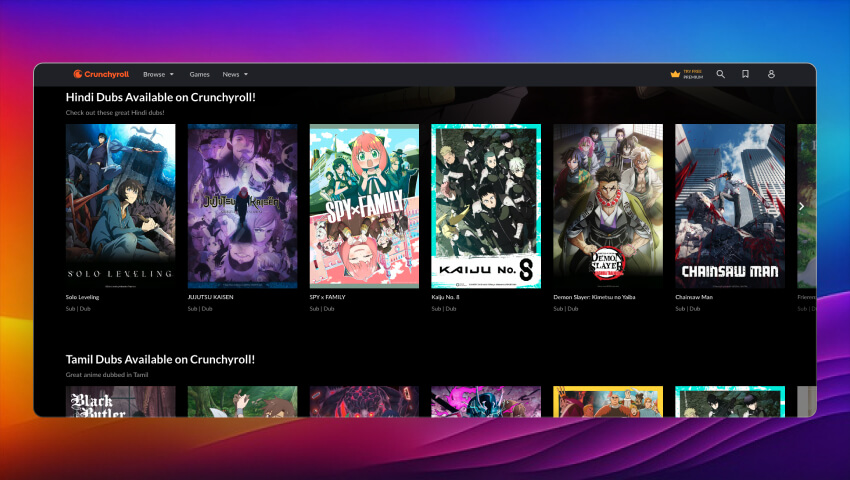 Crunchyroll - free anime streaming website in India
