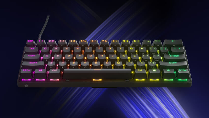 SteelSeries Apex Pro Mini Black gaming keyboard used by cold in esports world cup 2024 finals 