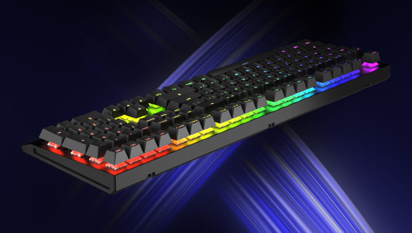 Wooting 60 HE+ gaming keyboard used by team xset in fortnite world cup finals